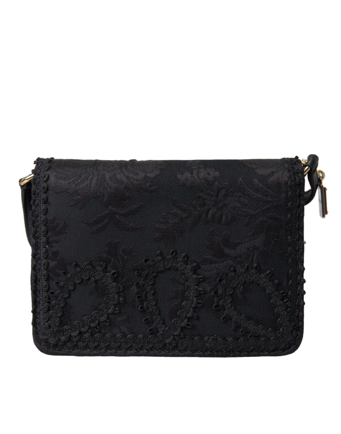 Dolce & Gabbana Black Embellished Baroque Crossbody Shoulder Bag