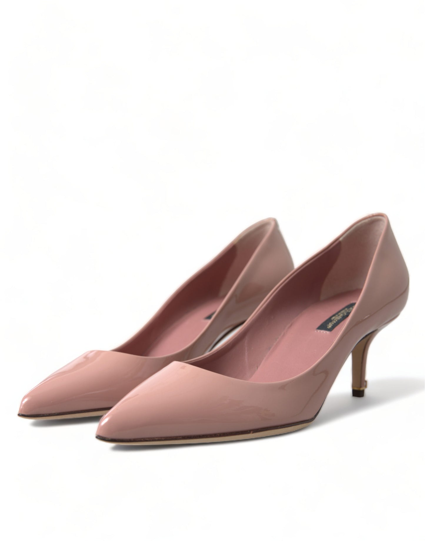 Dolce & Gabbana Pink Patent Leather Pumps Heels Shoes