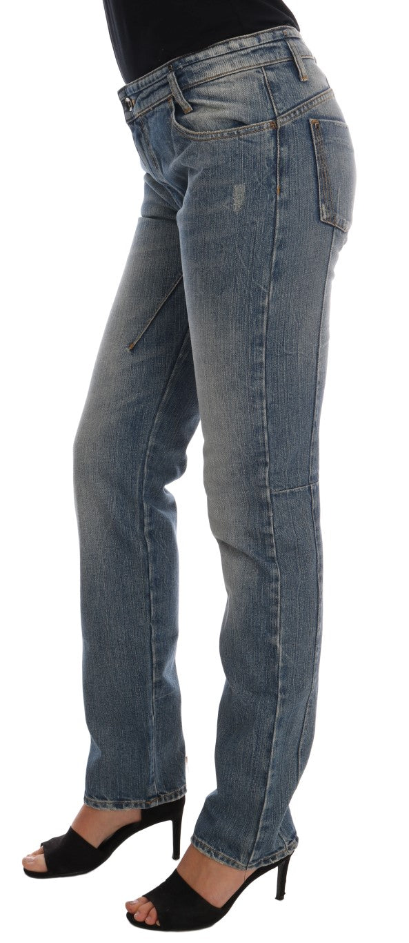 Costume National Blue Cotton Stretch Denim Jeans