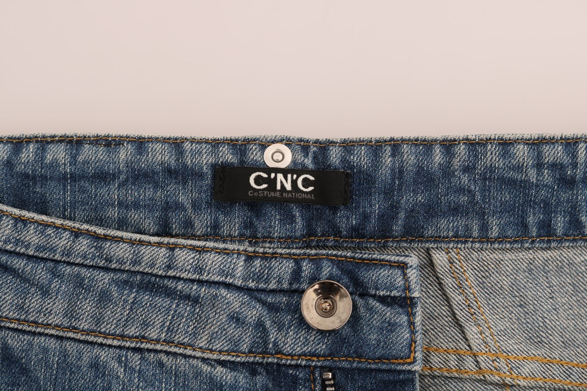 Costume National Blue Cotton Stretch Denim Jeans