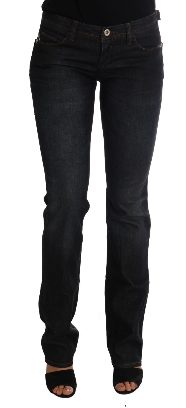 Costume National Dark Blue Cotton Slim Fit Jeans