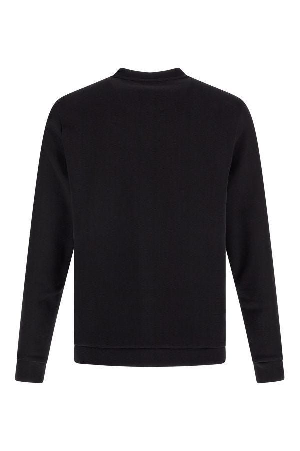 Hugo Boss Black Cotton Logo Details Sweatshirt