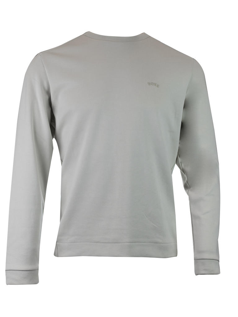 Hugo Boss Beige Cotton Round Neck Sweatshirt