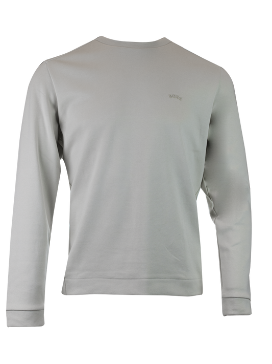 Hugo Boss Beige Cotton Round Neck Sweatshirt