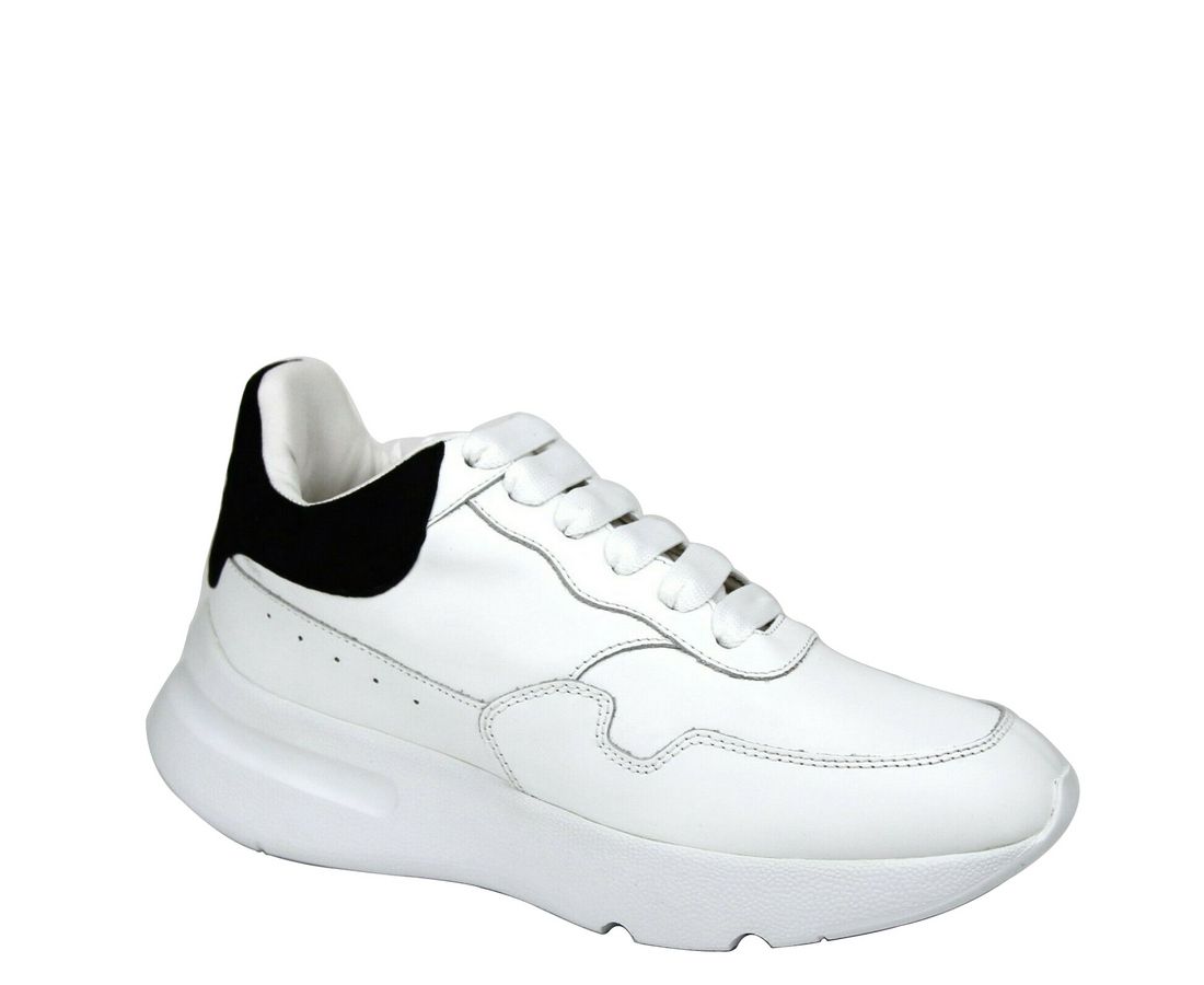 Alexander McQueen Alexander McQueen Women White Leather Suede Sneaker