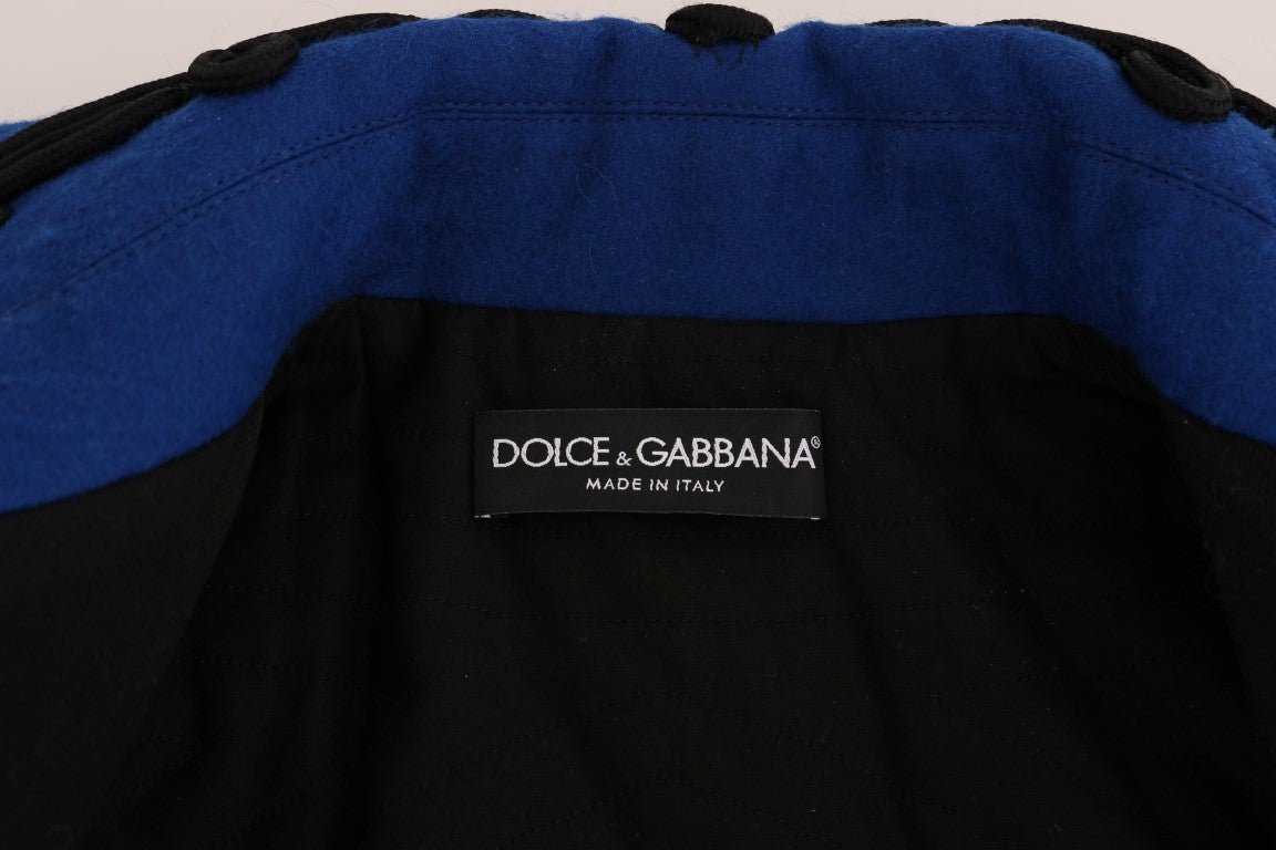 Dolce & Gabbana Black Wool Trench Jacket