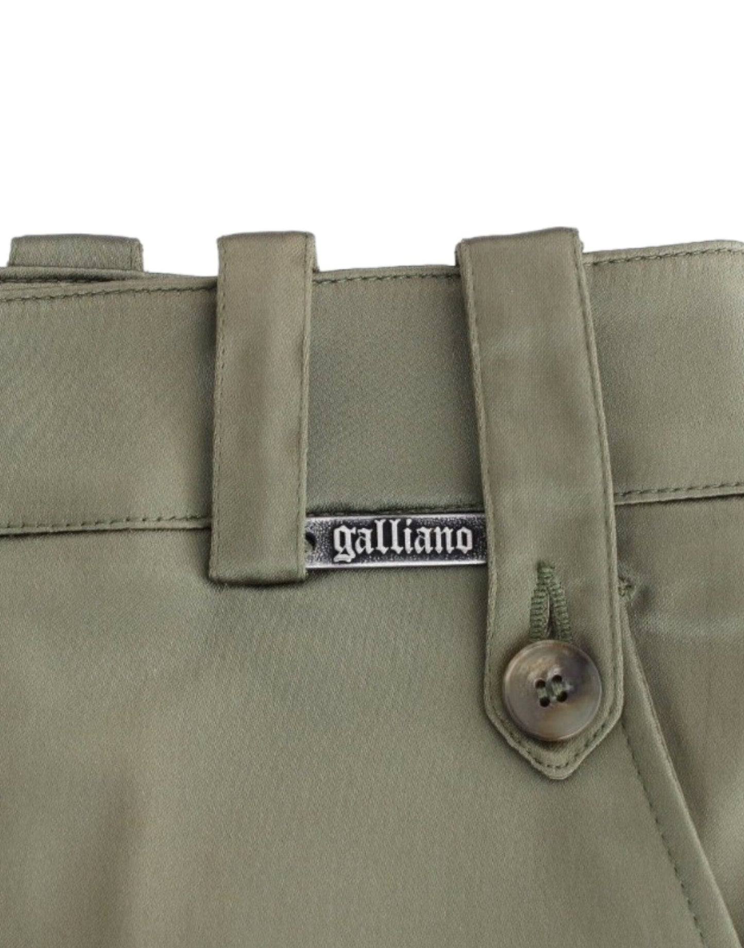 John Galliano Green Slim Fit Pants