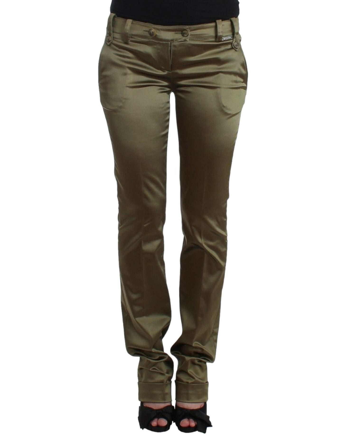 John Galliano Green Slim Fit Pants