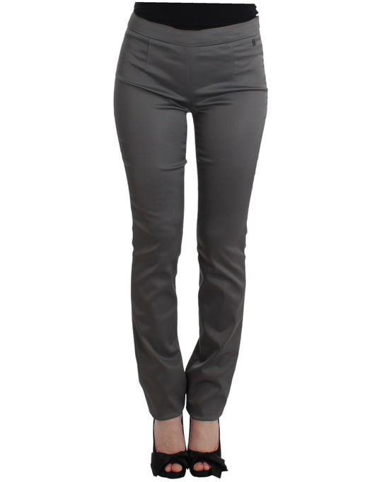 John Galliano Gray slim fit pants