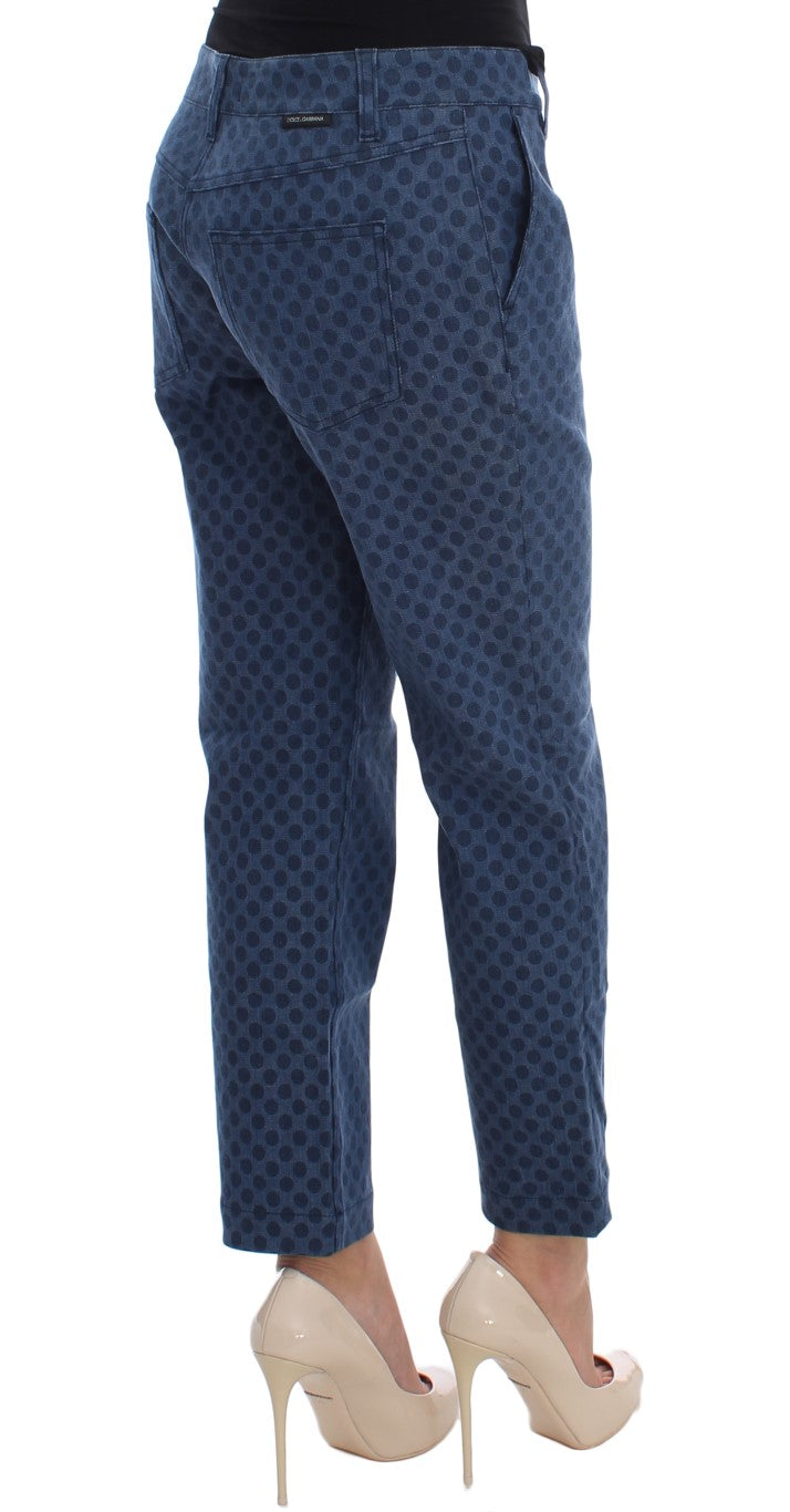 Dolce & Gabbana Polka Dotted Stretch Capri Jeans