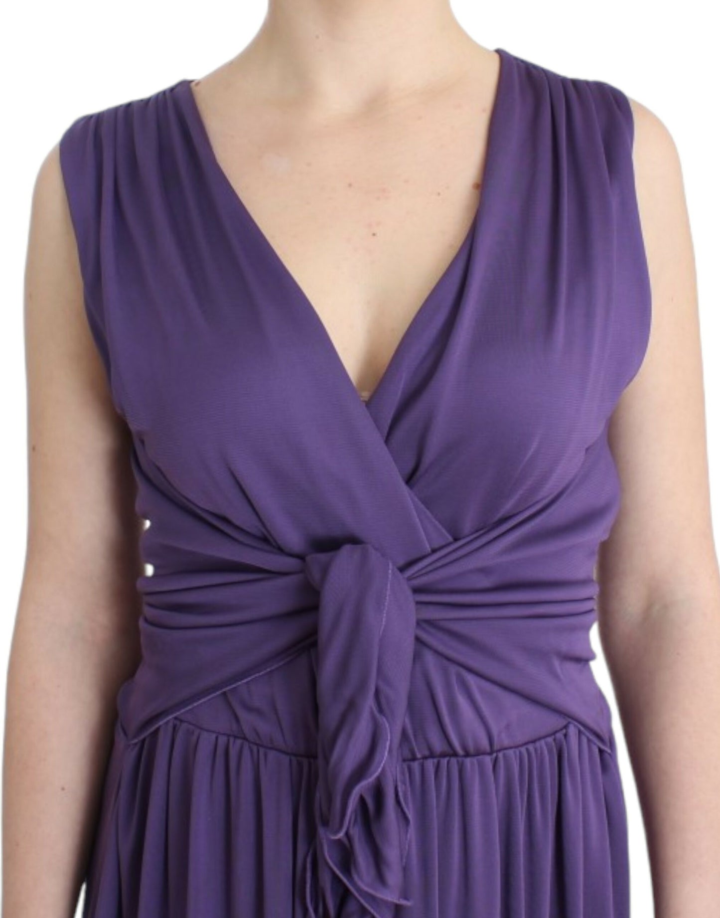 John Galliano Purple sheath dress