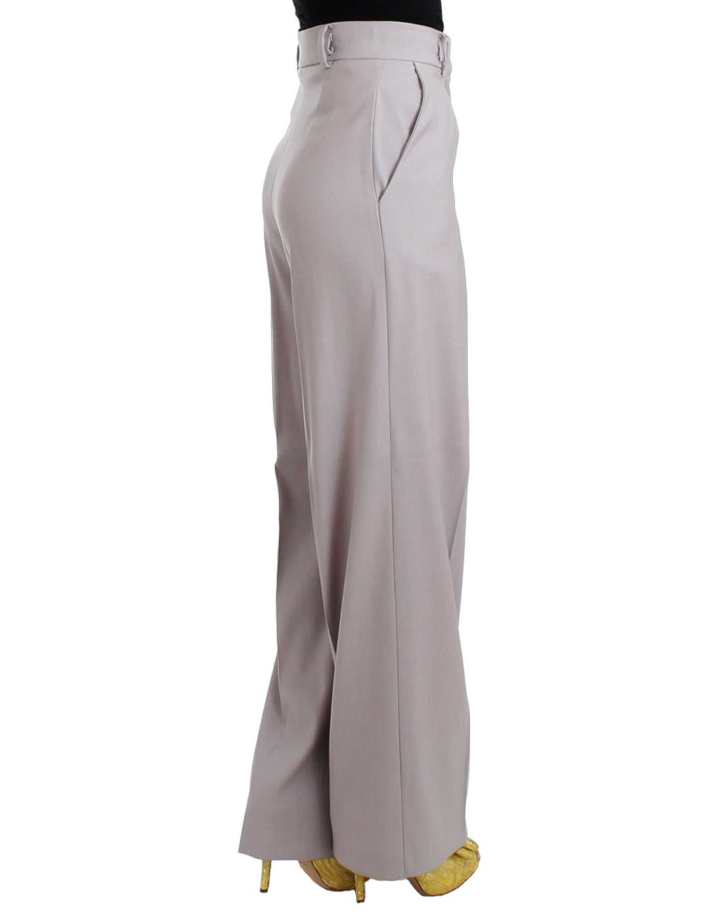 Cavalli Gray high waist pants