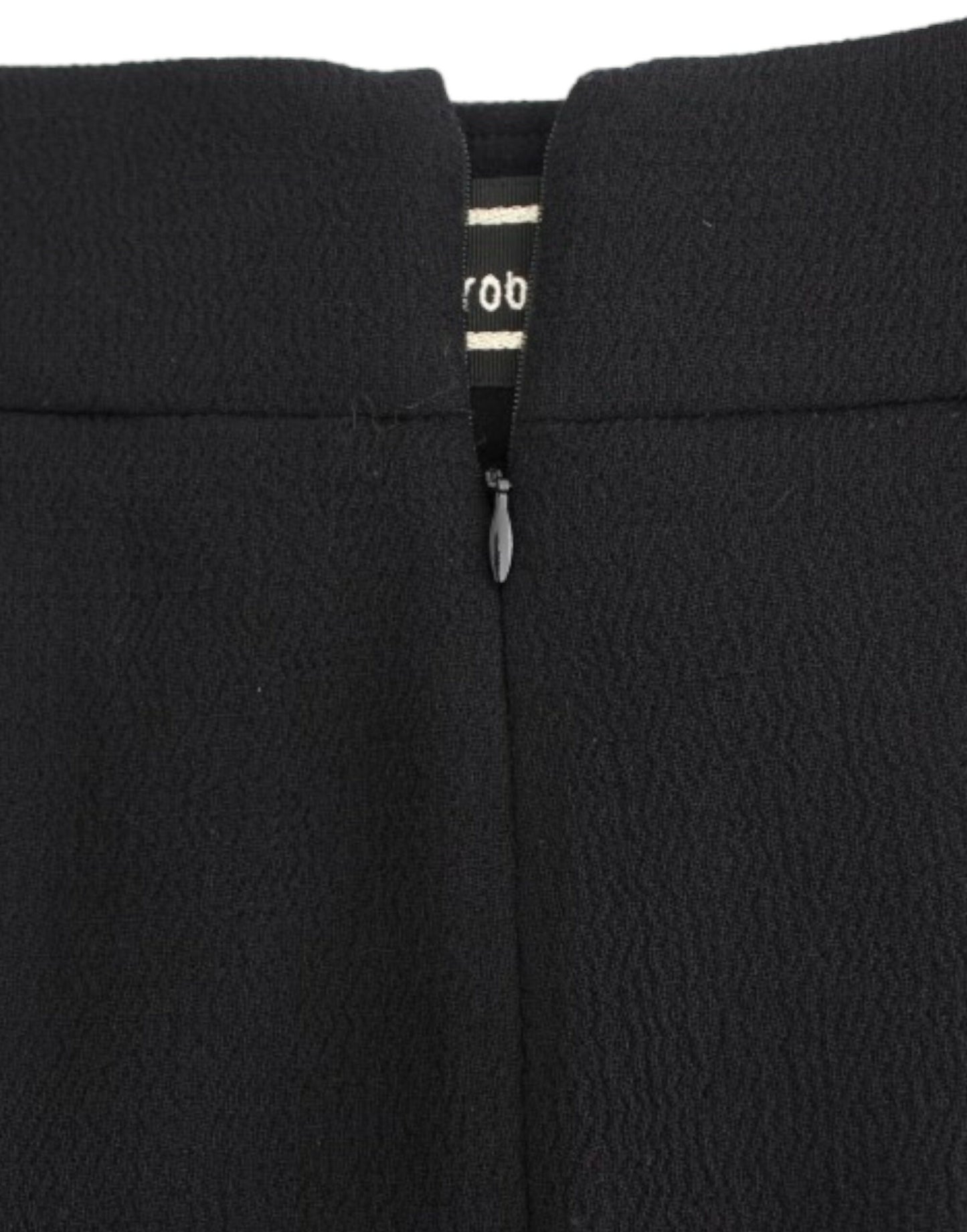 Cavalli Black wool pencil skirt