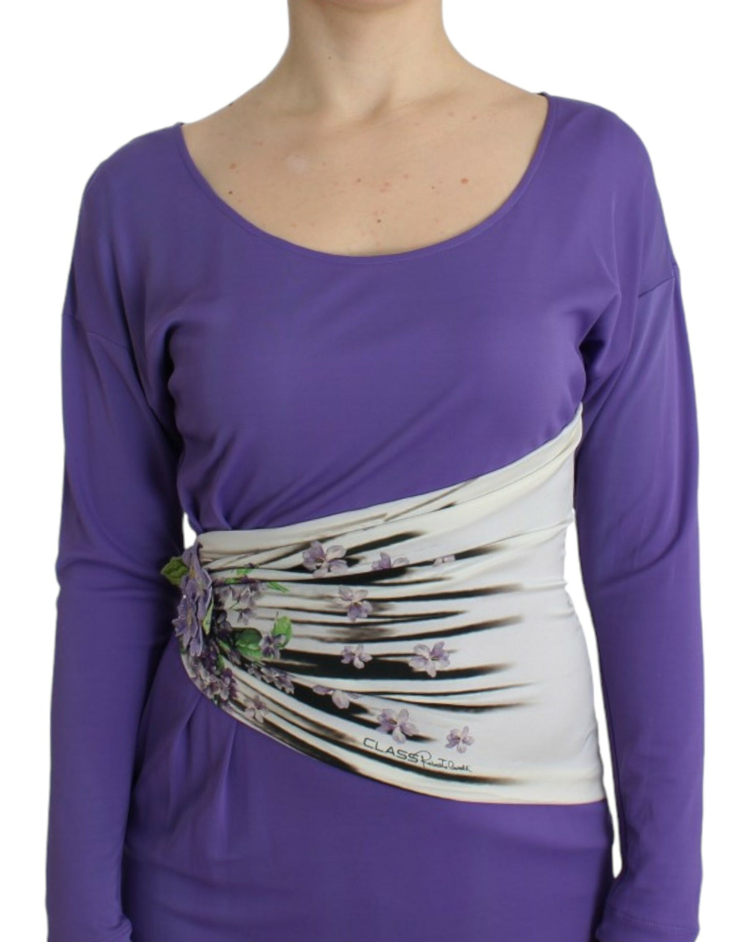 Cavalli Purple longsleeved dress