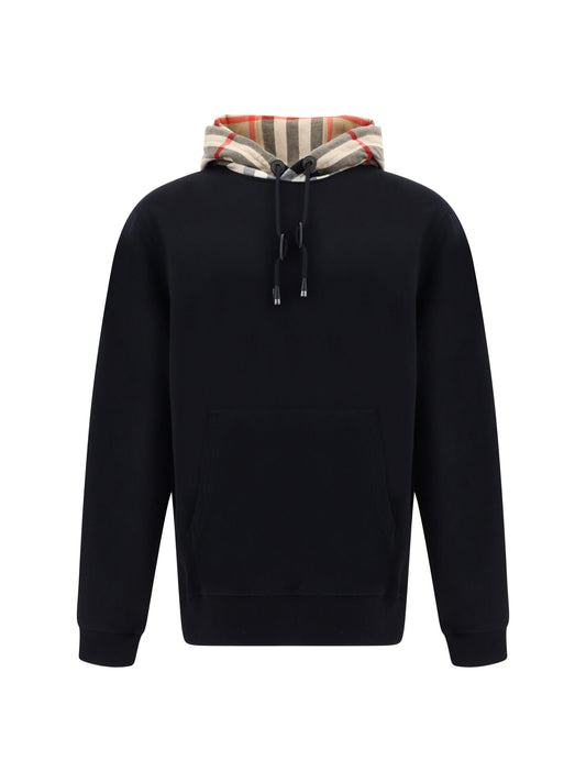 Burberry Black Cotton Samuel Hoodie Sweatshirt