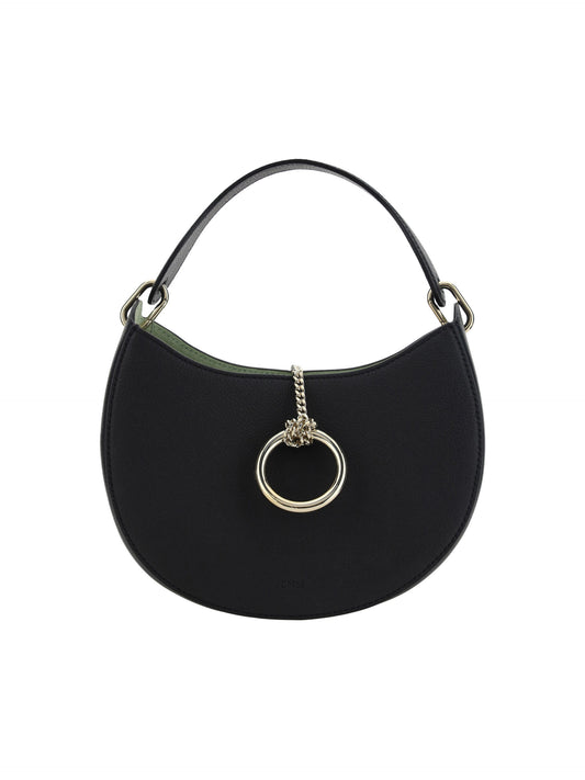 Chloé Black Leather Small Arlène Shoulder Bag