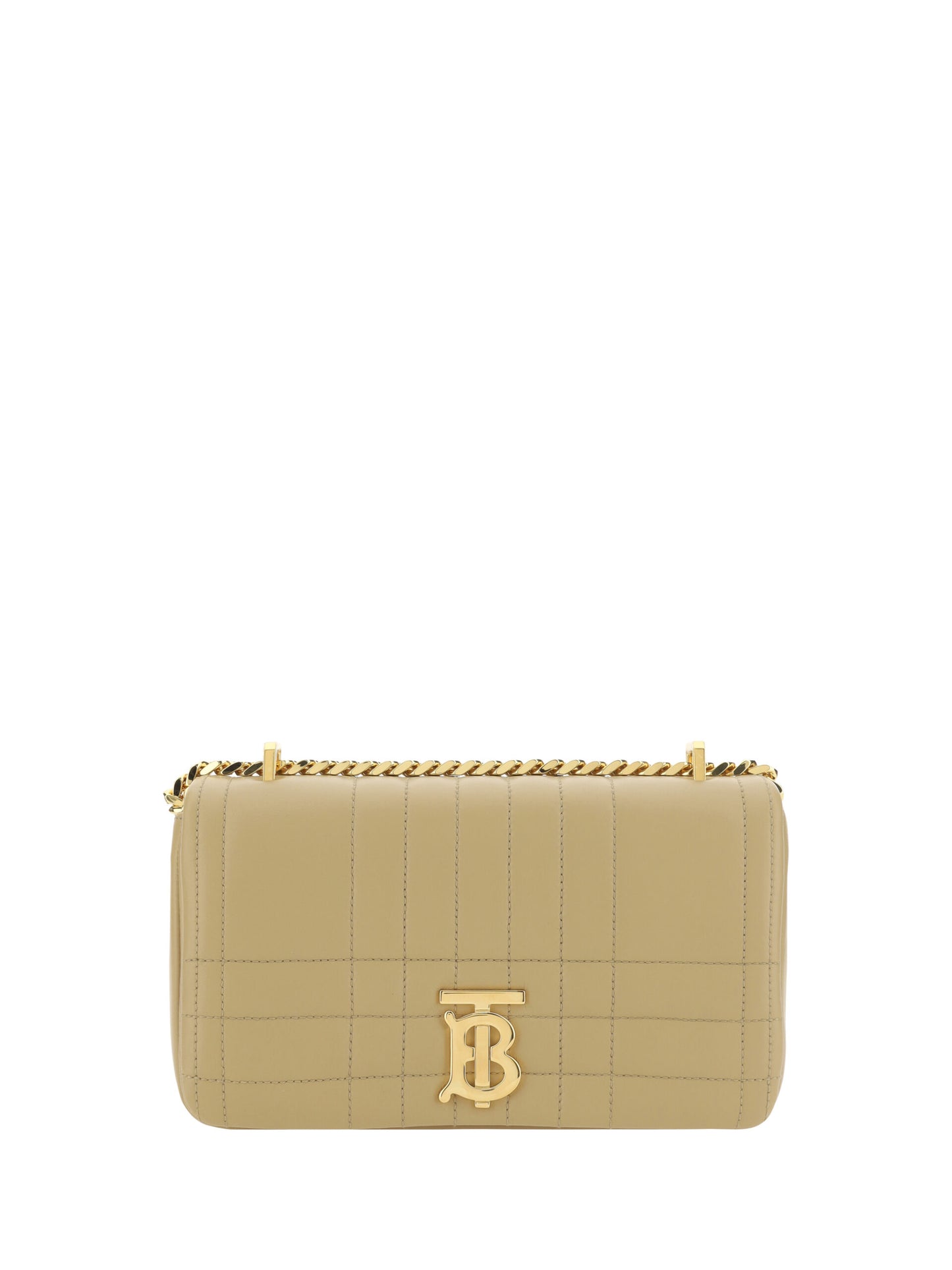 Burberry Oat Beige Leather Lola Shoulder Bag