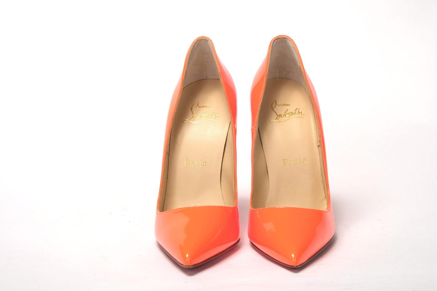 Christian Louboutin Neon Orange So Kate Patent High Heel