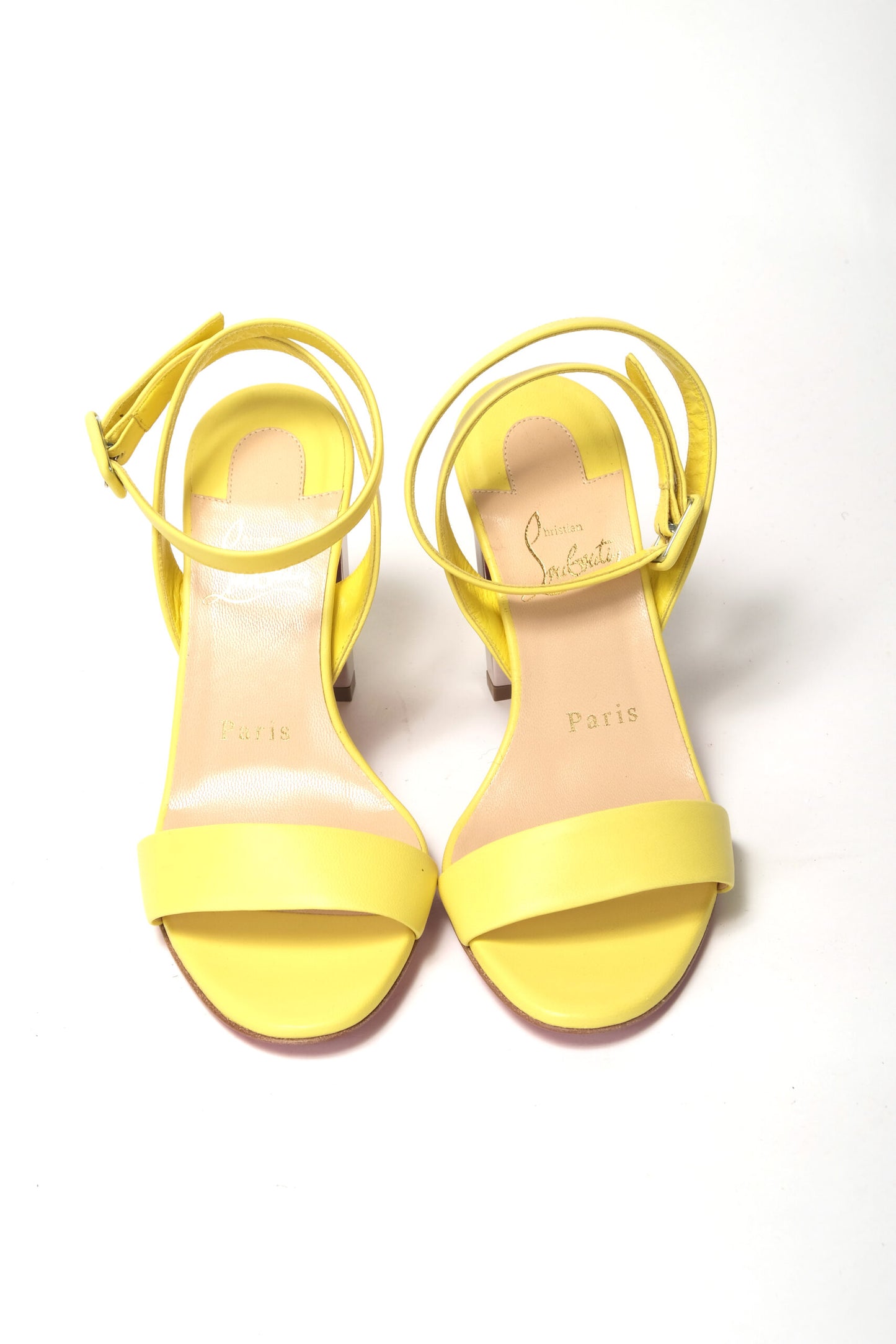 Christian Louboutin Citronnade/Nickel Tournikouna 55 Nappa Sandal