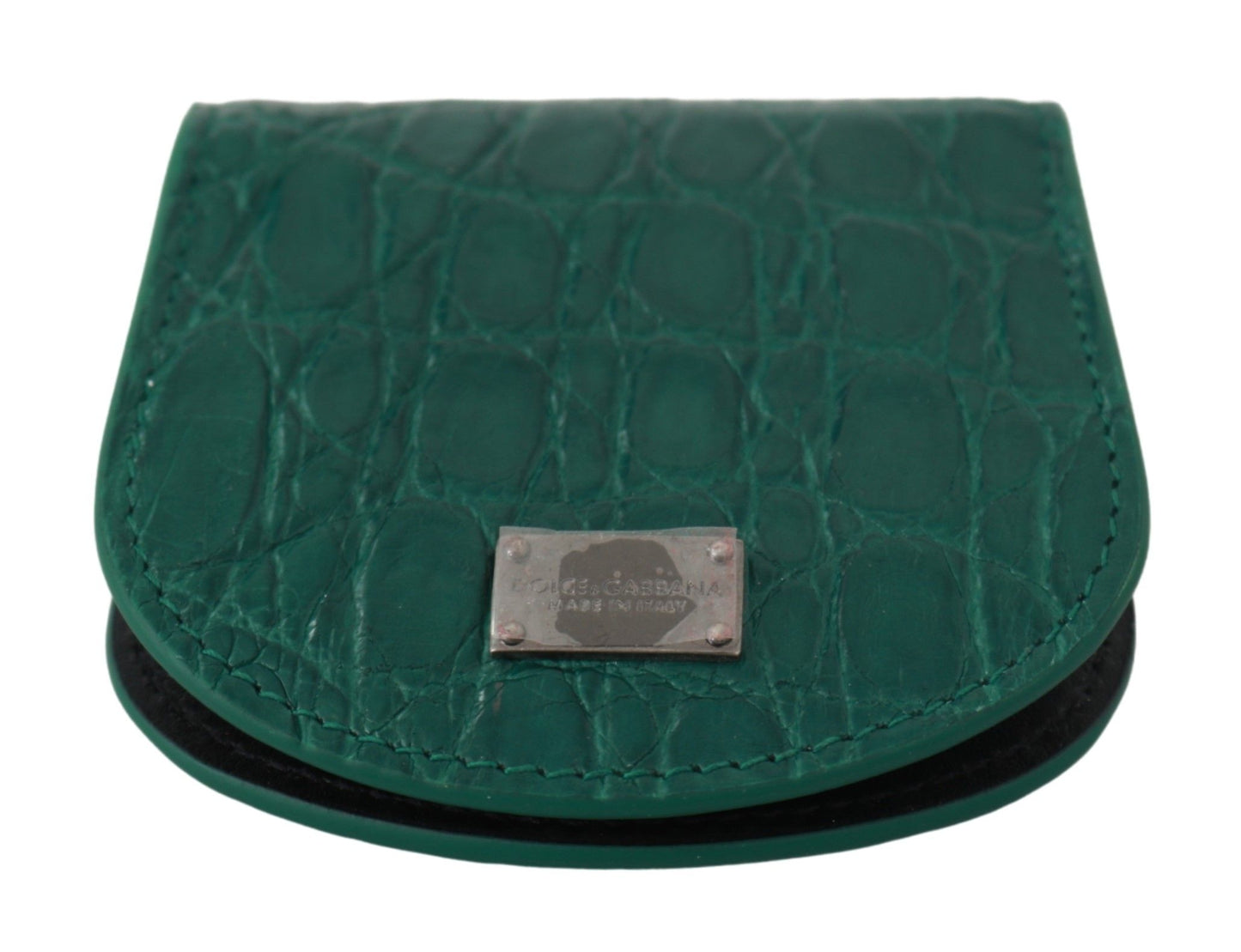 Dolce & Gabbana Green Exotic Skins Condom Case Holder Wallet