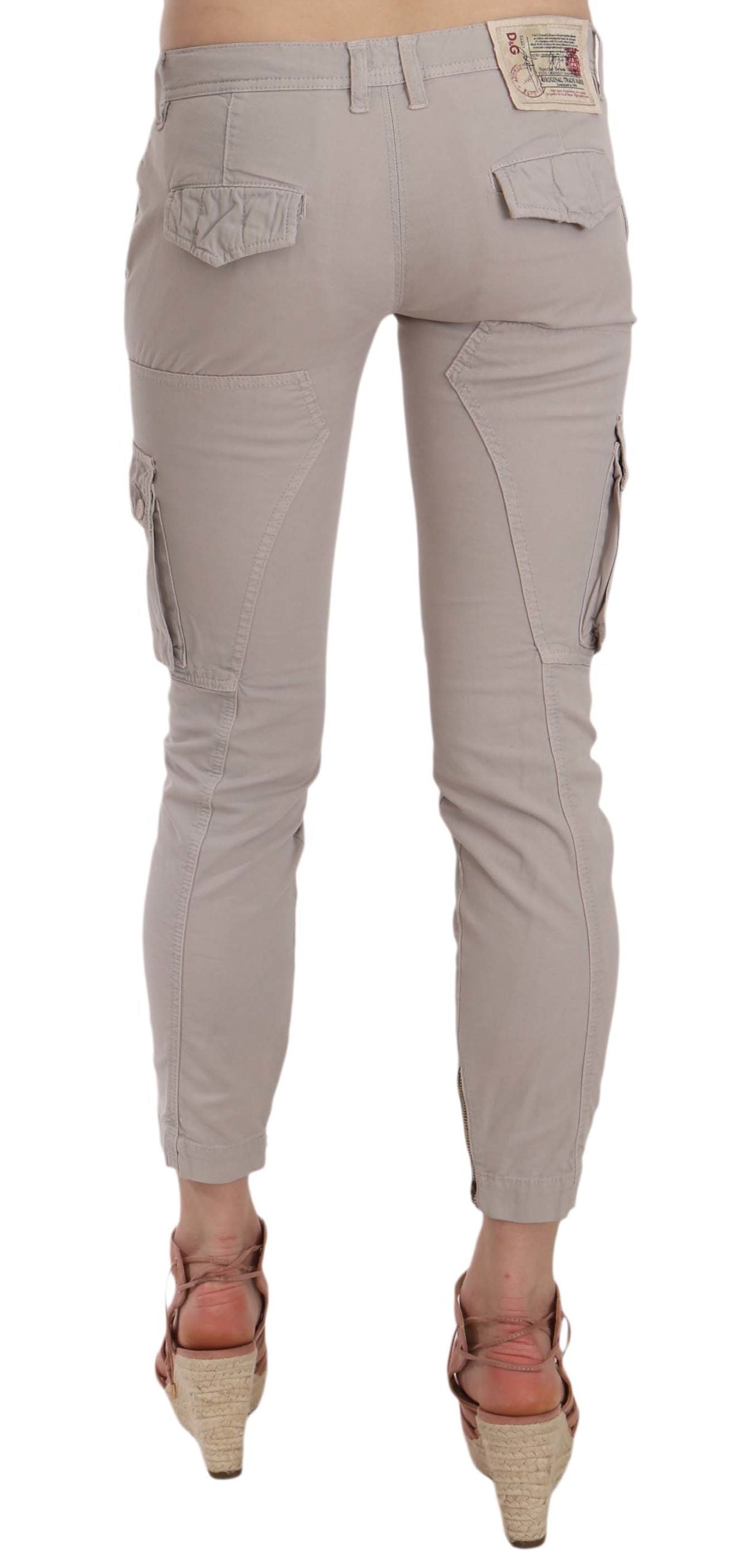 Dolce & Gabbana Casual Fitted Khaki Trousers Pants