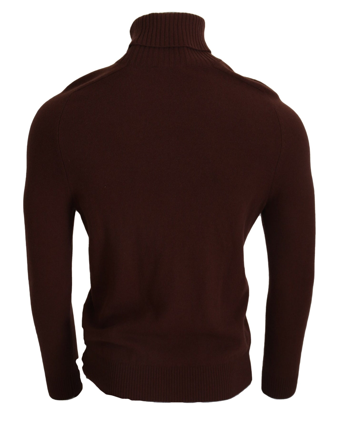 Paolo Pecora Milano Bordeaux Wool Turtleneck Pullover Sweater