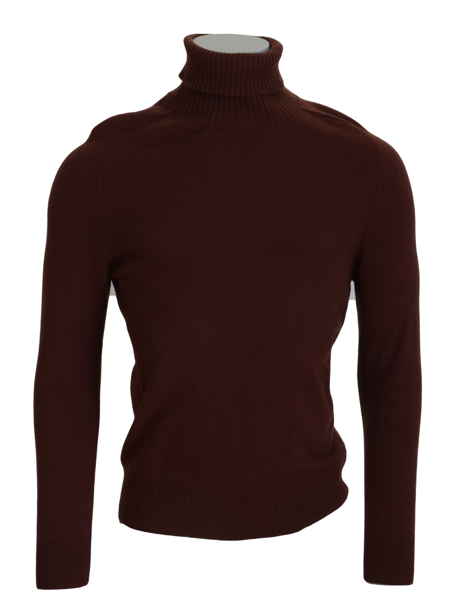 Paolo Pecora Milano Bordeaux Wool Turtleneck Pullover Sweater