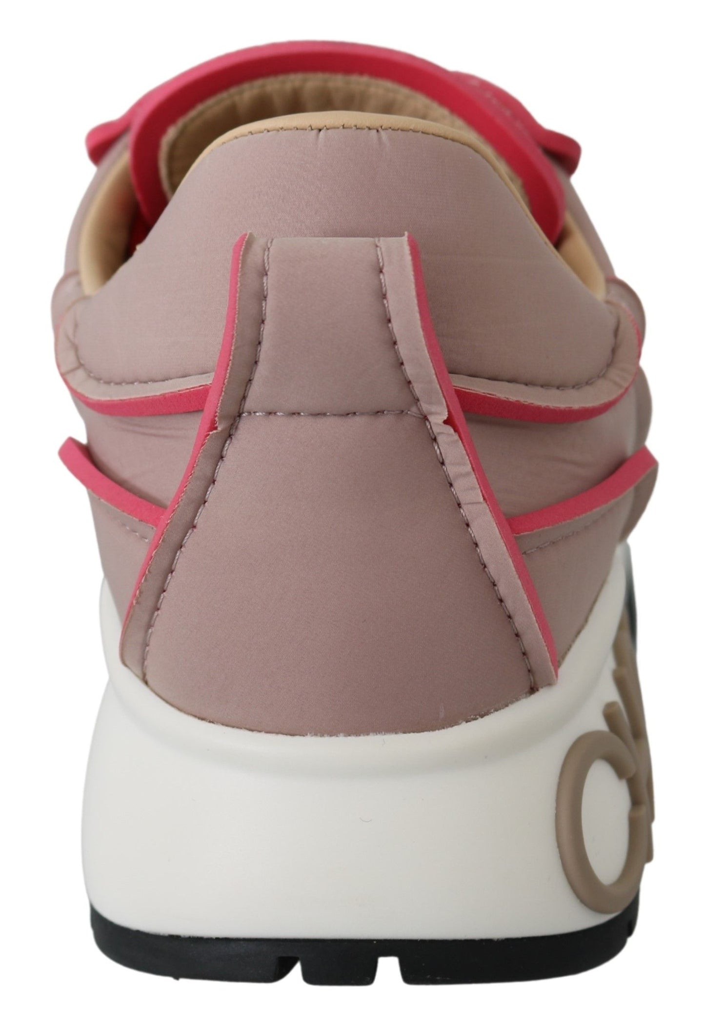 Jimmy Choo Ballet Pink and Red Raine Sneakers