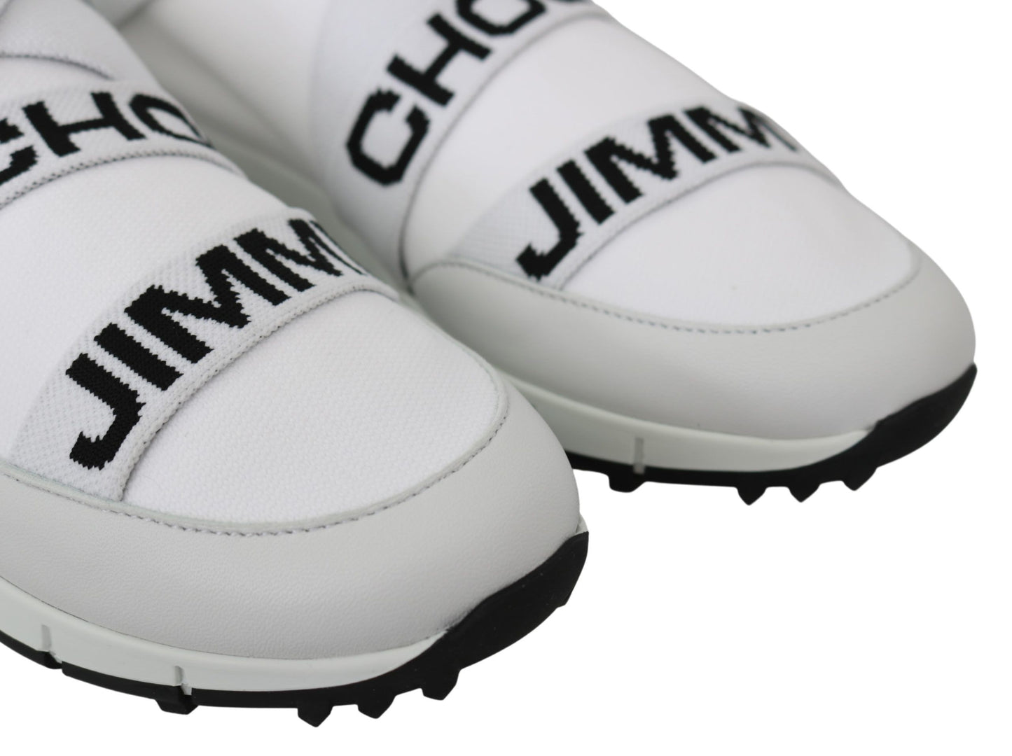 Jimmy Choo Toronto White/Black Nappa/Knit Sneakers