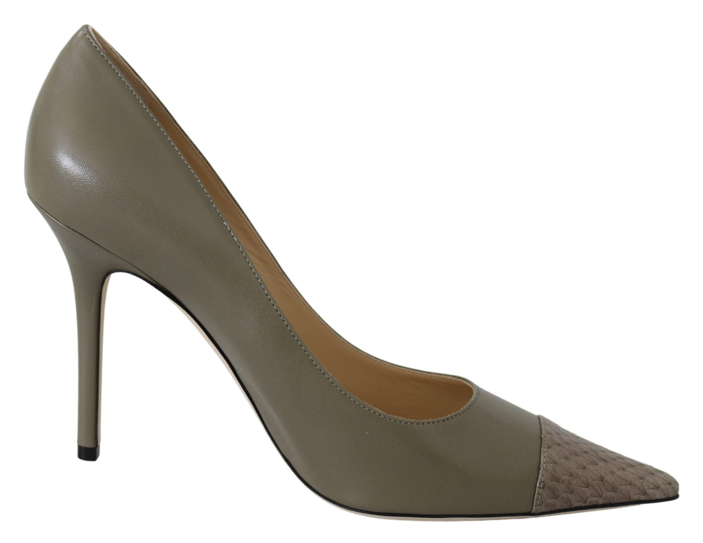 Jimmy Choo Pebble Green Leather Amika Pumps