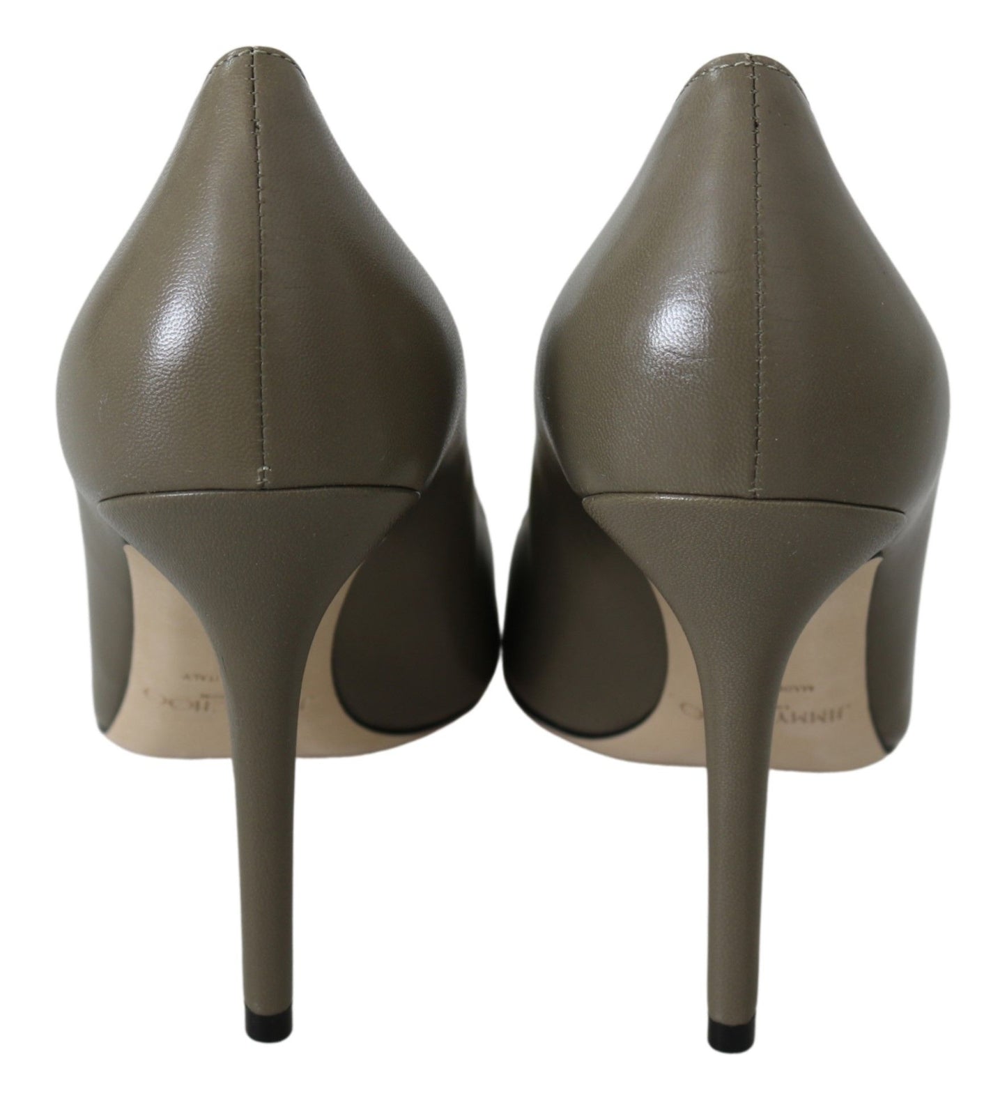 Jimmy Choo Pebble Green Leather Amika Pumps