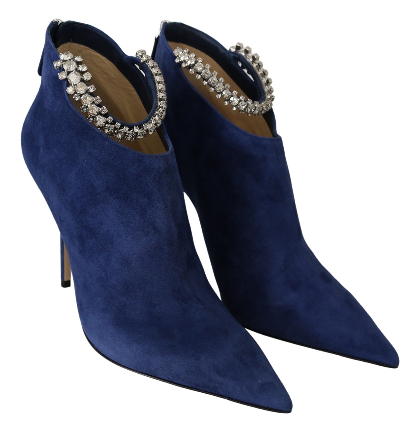 Jimmy Choo Blaize 100 Pop Blue Leather Boots