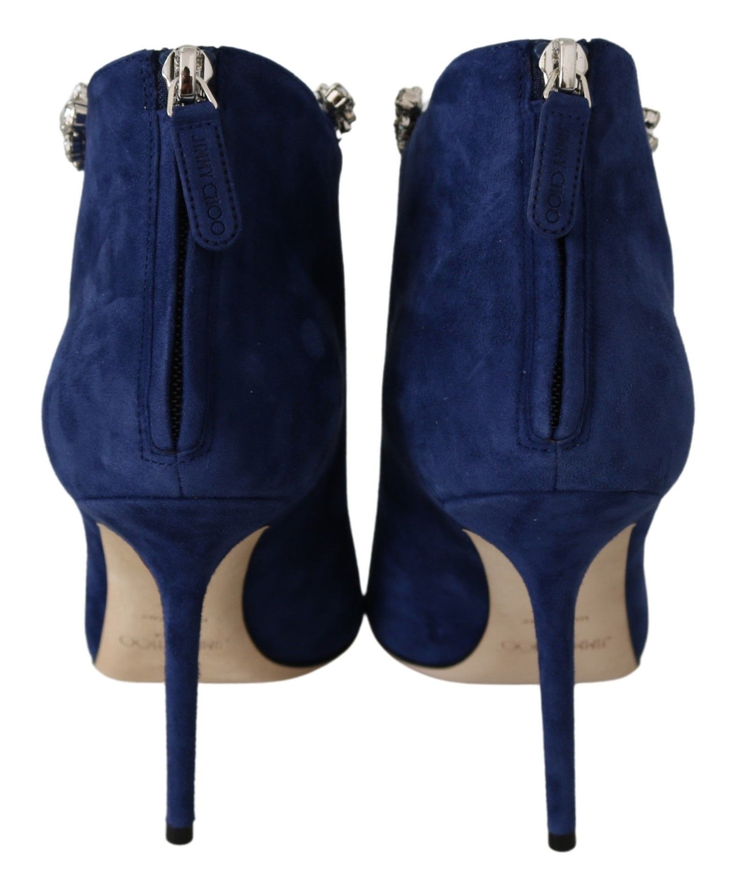 Jimmy Choo Blaize 100 Pop Blue Leather Boots