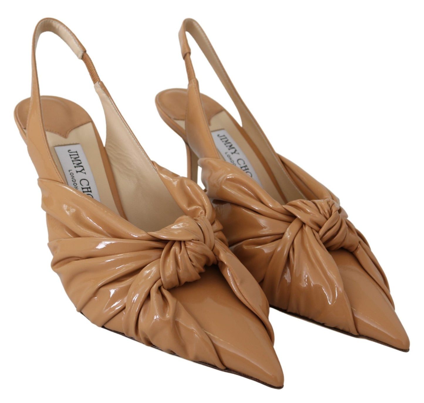 Jimmy Choo Annabell 85 Caramel Leather Pumps