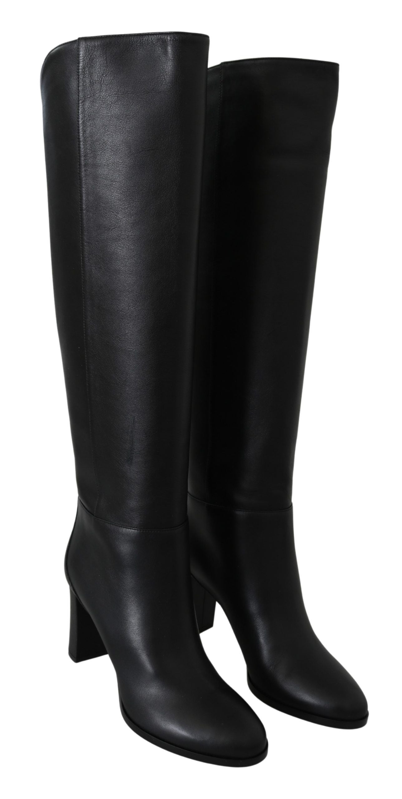 Jimmy Choo Madalie 80 Black Leather Boots