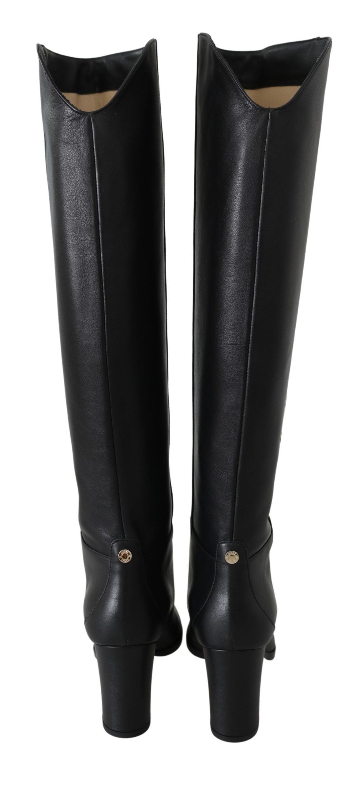 Jimmy Choo Madalie 80 Black Leather Boots