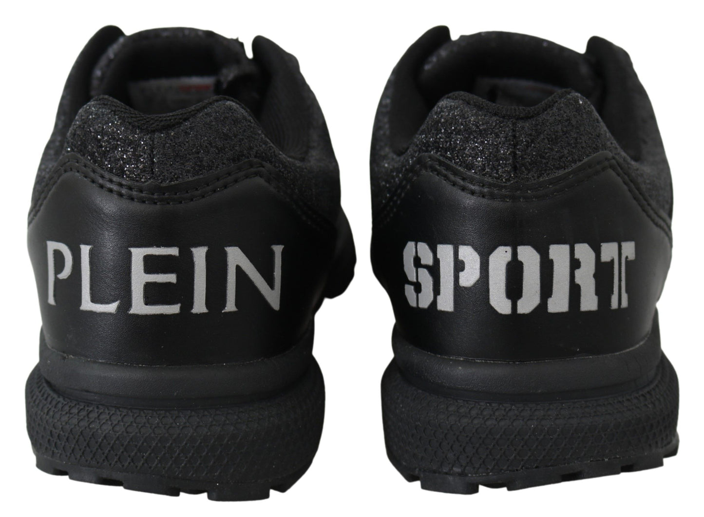 Plein Sport Black Polyester Runner Jasmines Sneakers Shoes