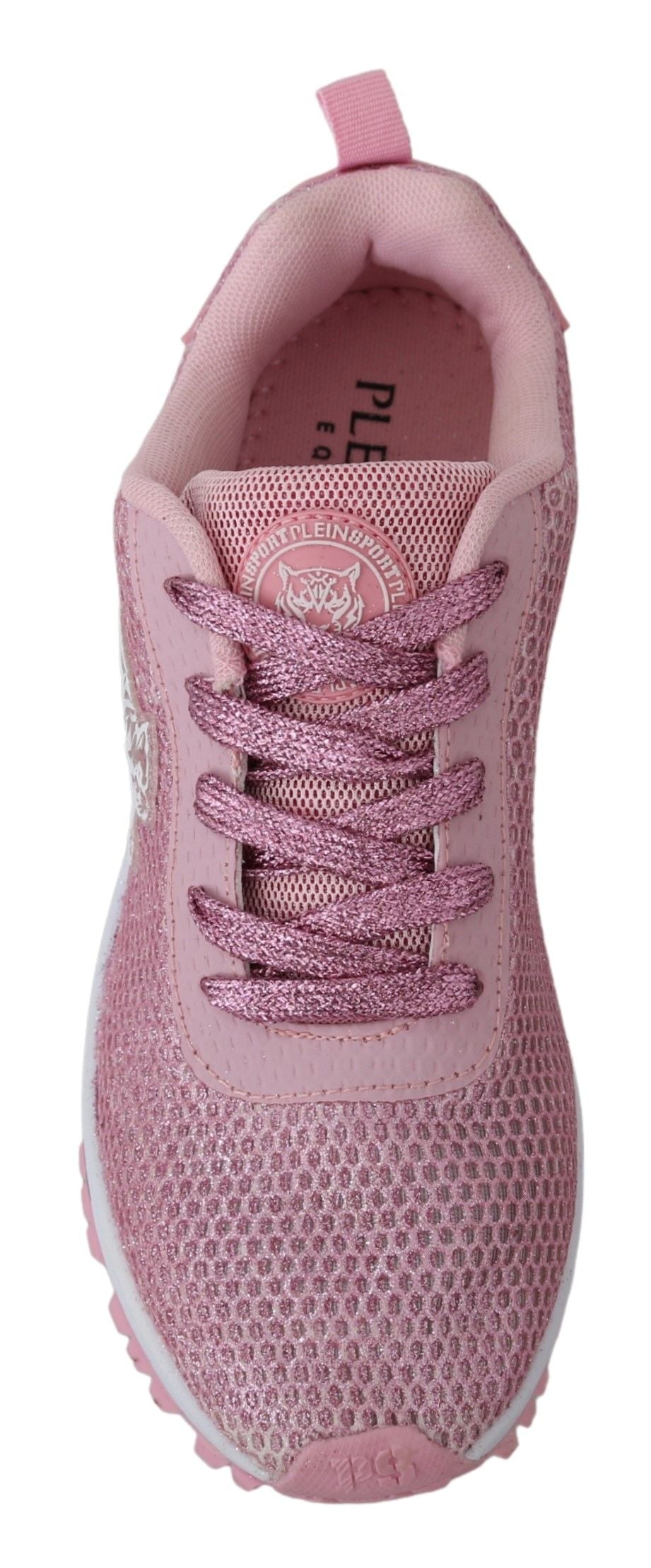 Plein Sport Pink Blush Polyester Gretel Sneakers Shoes