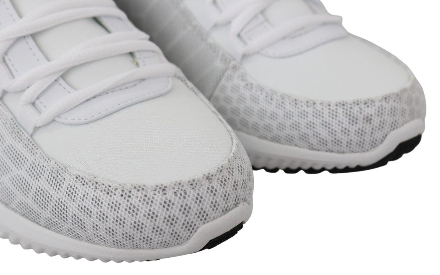 Plein Sport White Polyester Adrian Sneakers Shoes