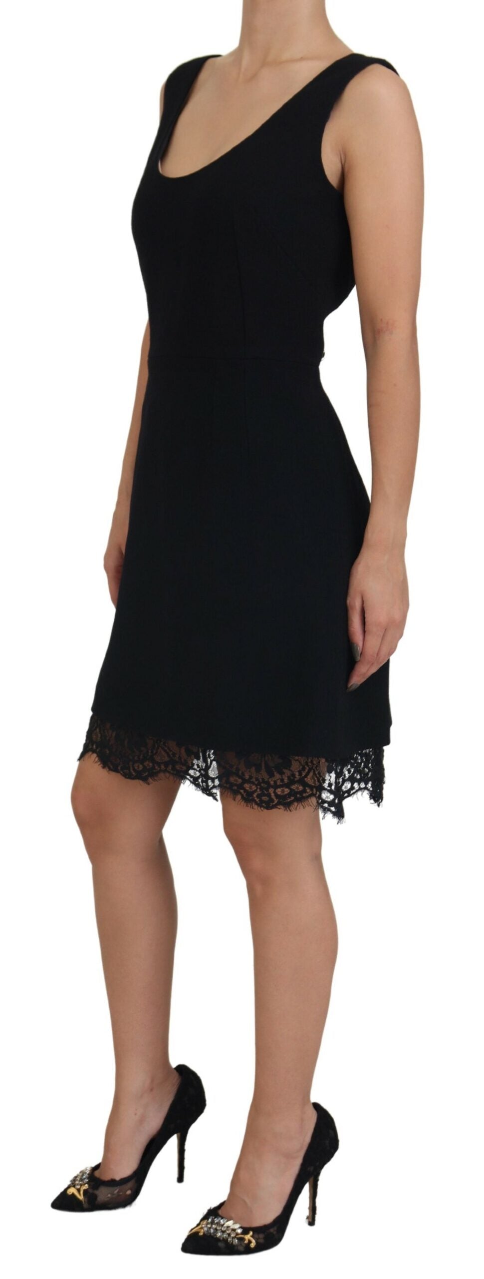 Dolce & Gabbana Black Lace Sheath A-line SARTORIA Dress