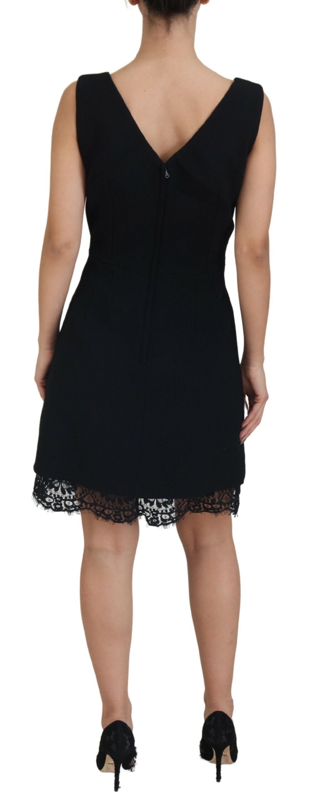 Dolce & Gabbana Black Lace Sheath A-line SARTORIA Dress