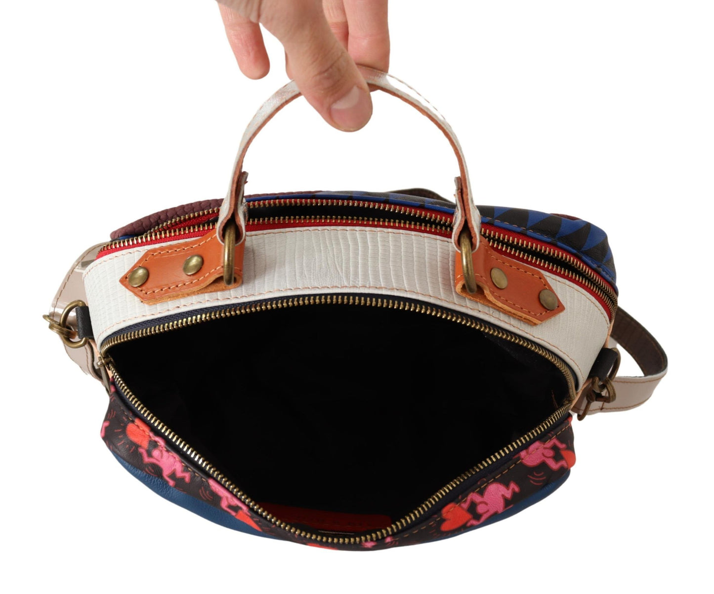 EBARRITO Multicolor Genuine Leather Shoulder Strap Messenger Bag