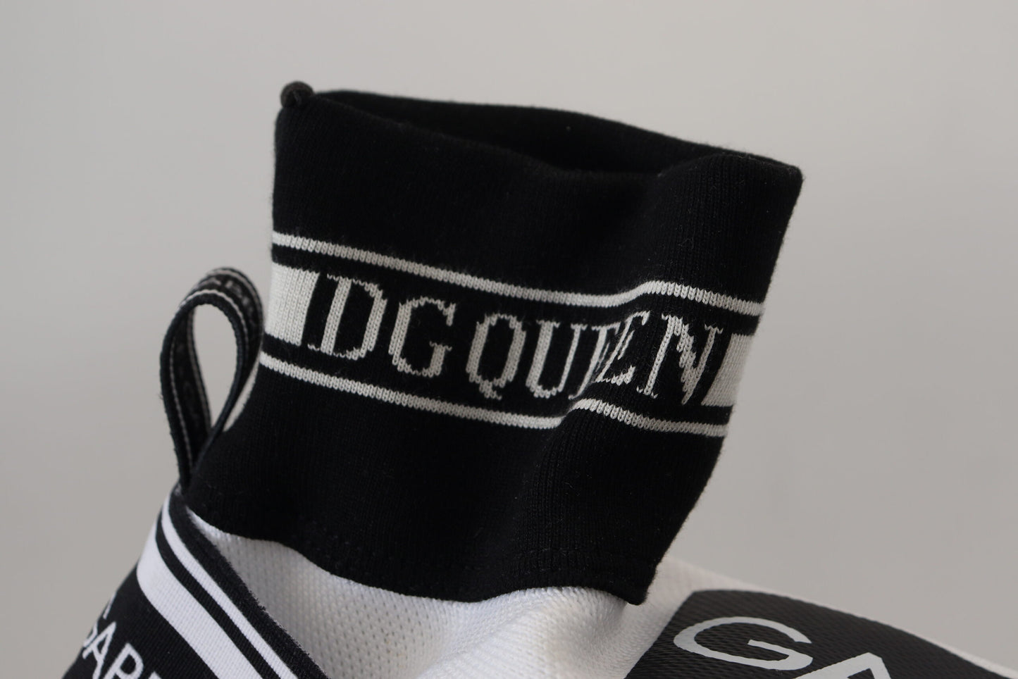 Dolce & Gabbana White Black Sorrento Socks Sneakers Shoes