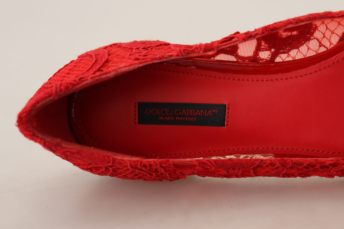 Dolce & Gabbana Red Taormina Crystals Loafers Flats Shoes