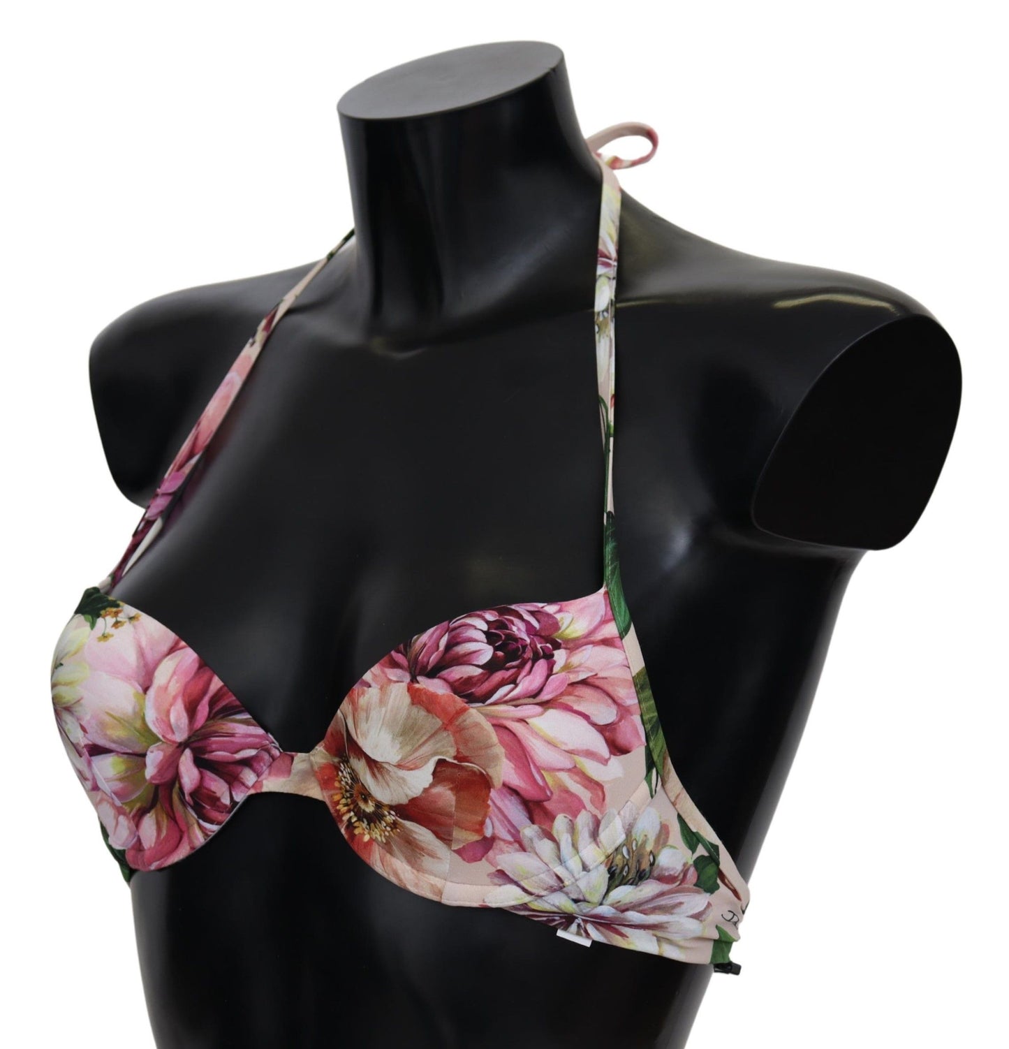 Dolce & Gabbana Multicolor Floral Swimsuit Beachwear Bikini Tops