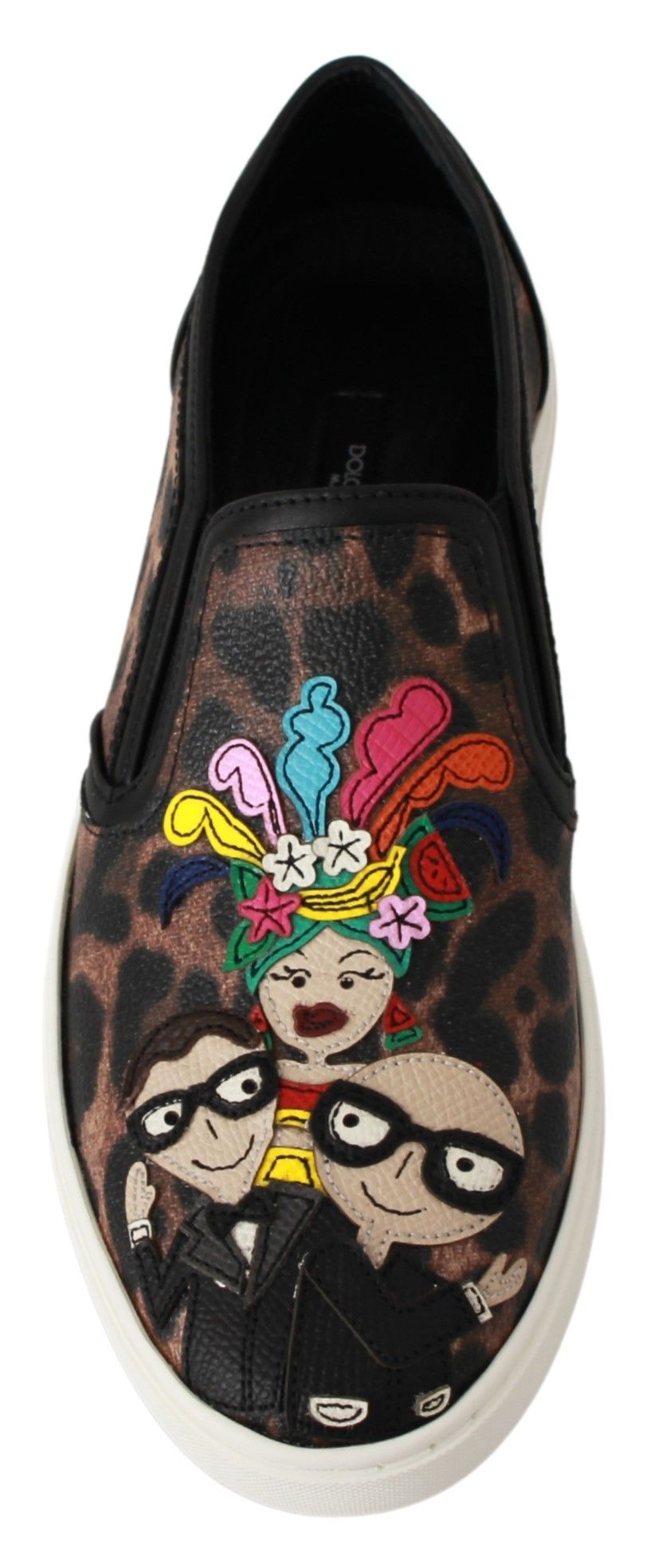 Dolce & Gabbana Leather Leopard #dgfamily Loafers Shoes