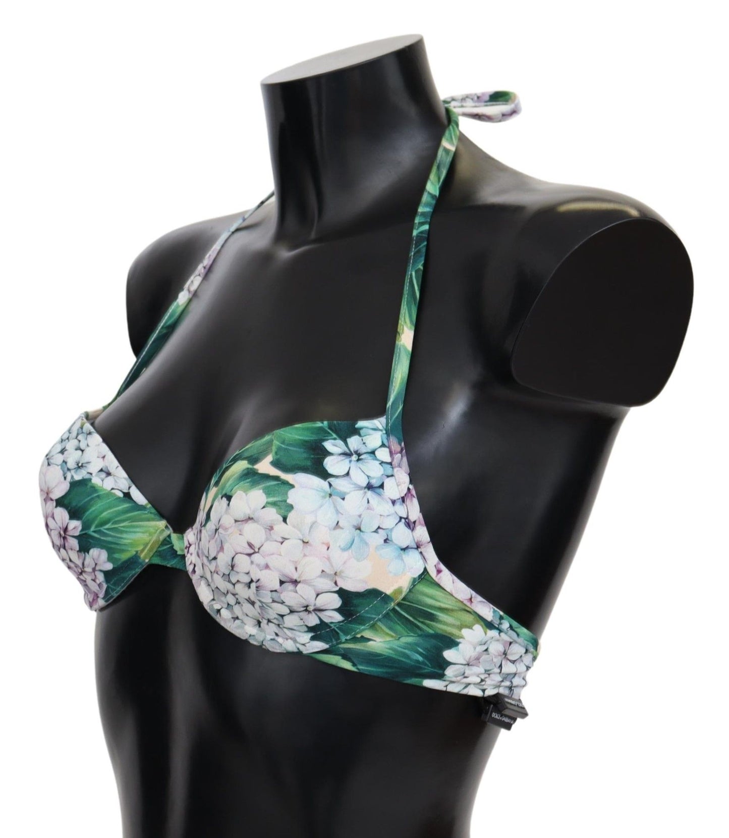 Dolce & Gabbana Multicolor Floral Print Beachwear Bikini Tops