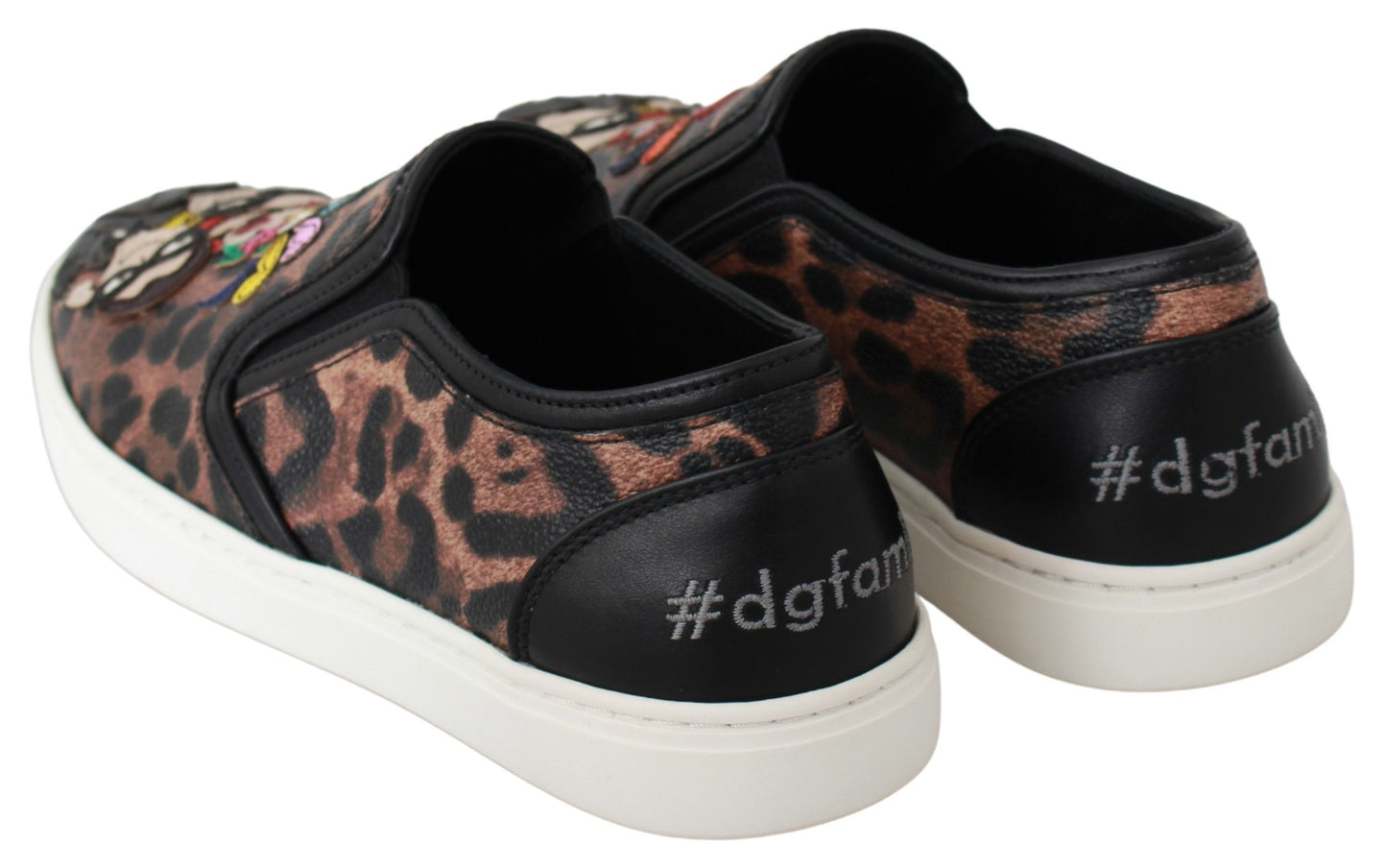 Dolce & Gabbana Leather Leopard #dgfamily Loafers Shoes