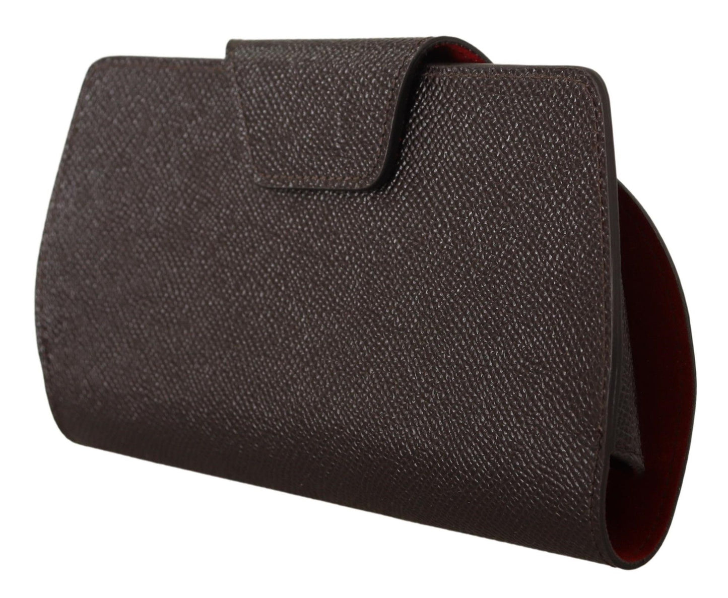 Dolce & Gabbana Bordeaux Leather Eyewear Cover Pouch Sunglasses Case