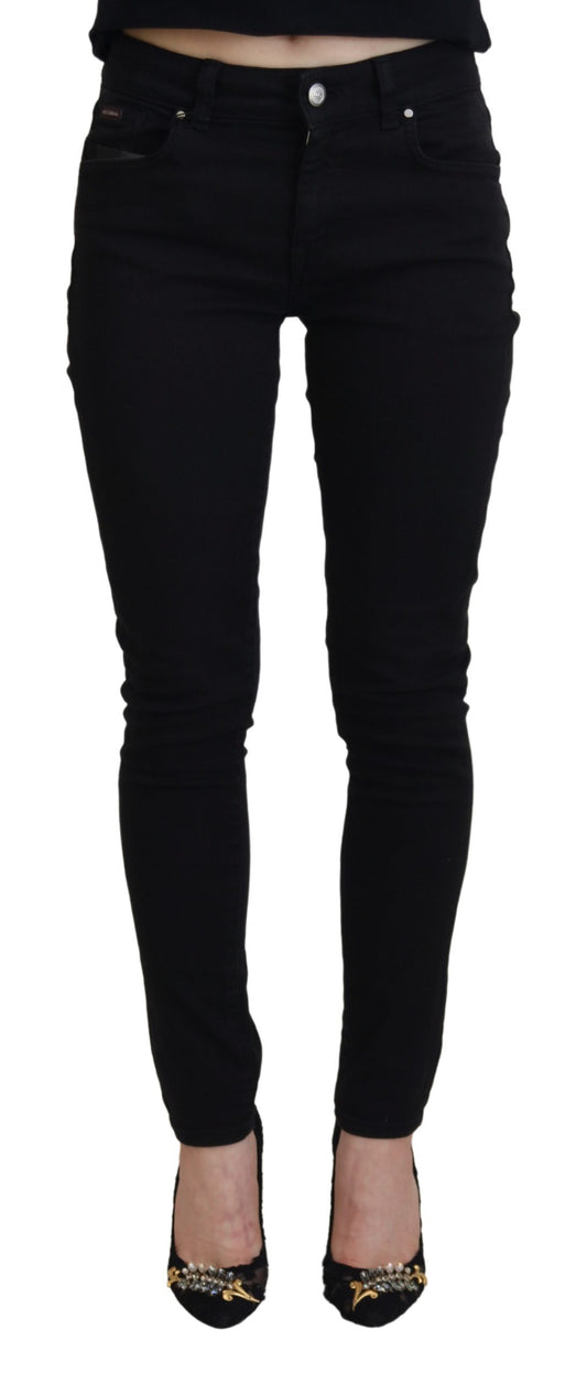 Dolce & Gabbana Black Cotton Skinny Women Denim Jeans